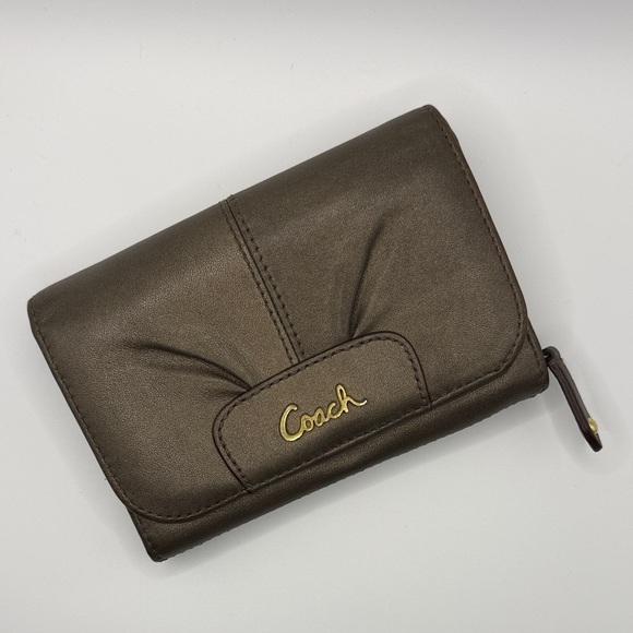 Coach Handbags - Coach Madison Pleated Leather Accordion Zip Wallet